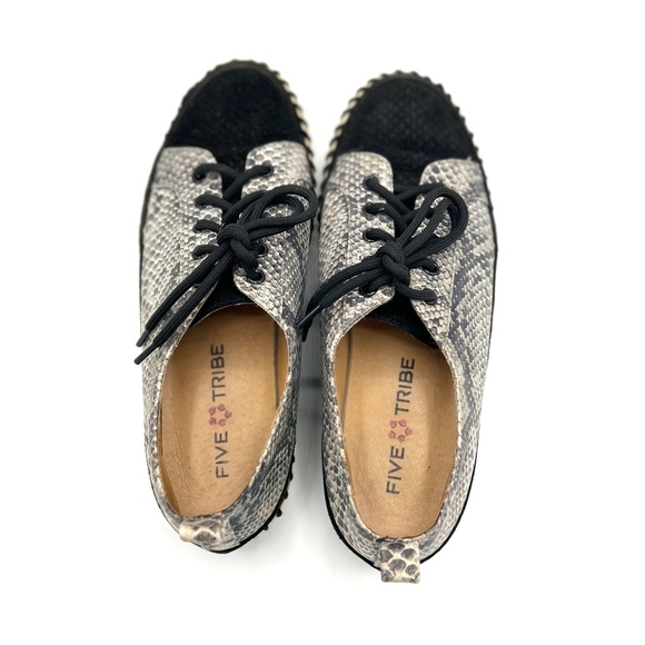 Five Tribe Women's Suede Leather Cheeky Snake‎ Sneakers Size 9 - Picture 14 of 16